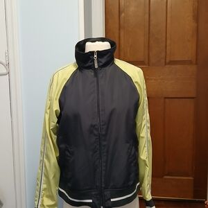 Athletic Works Black and Lime Windbreaker